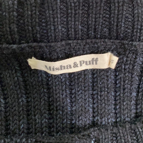 Misha And Puff Black Ribbed Cardigan - Picture 2 of 4